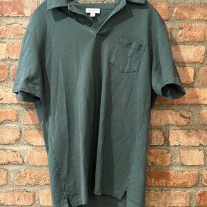 Sunspel Riviera Polo Shirt - Dark Green, Size Medium